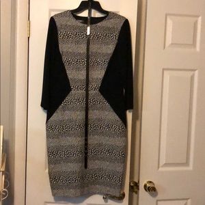 Black Cheetah Print Dress